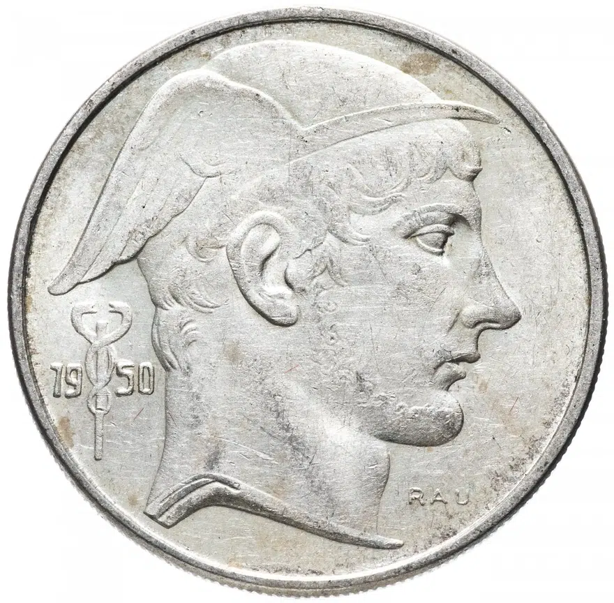 Бельгия 20 франков 1950, аверс