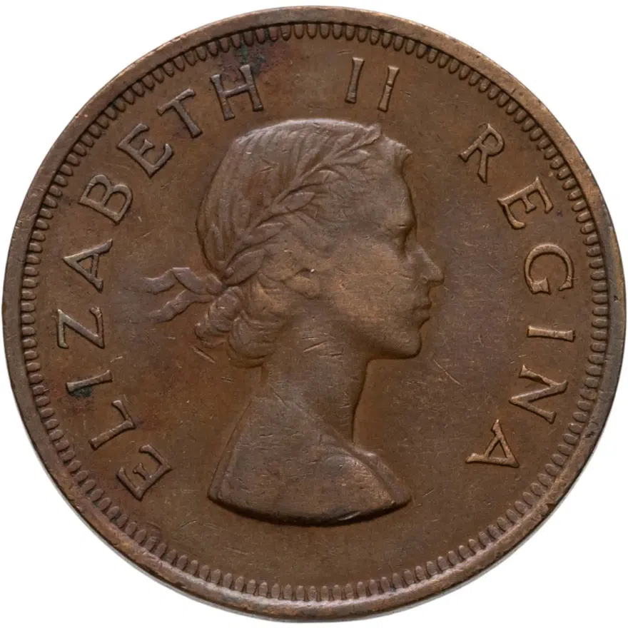 ЮАР 1 пенни (penny) 1955, реверс