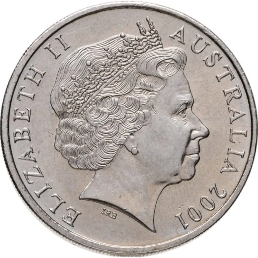 Австралия 20 центов (cents) 2001  Столетие Федерации - Южная Австралия, реверс