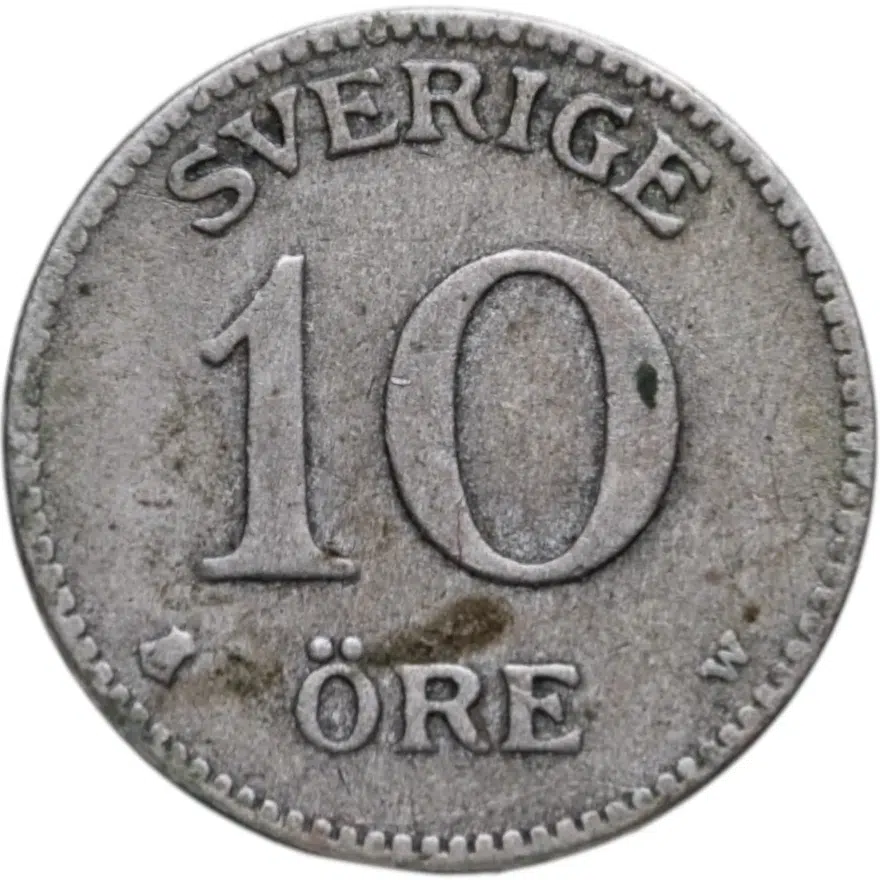 Швеция 10 эре (ore) 1916