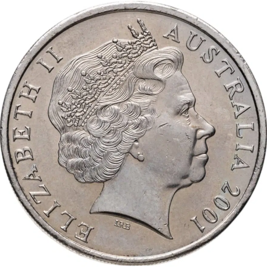 Австралия 20 центов (cents) 2001  Столетие Федерации - Австралийская Столичная Территория, реверс