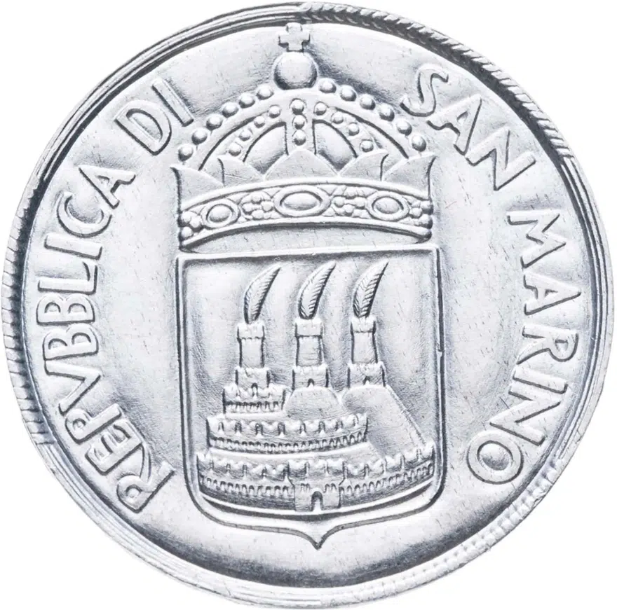 Сан-Марино 5 лир (lire) 1973, реверс