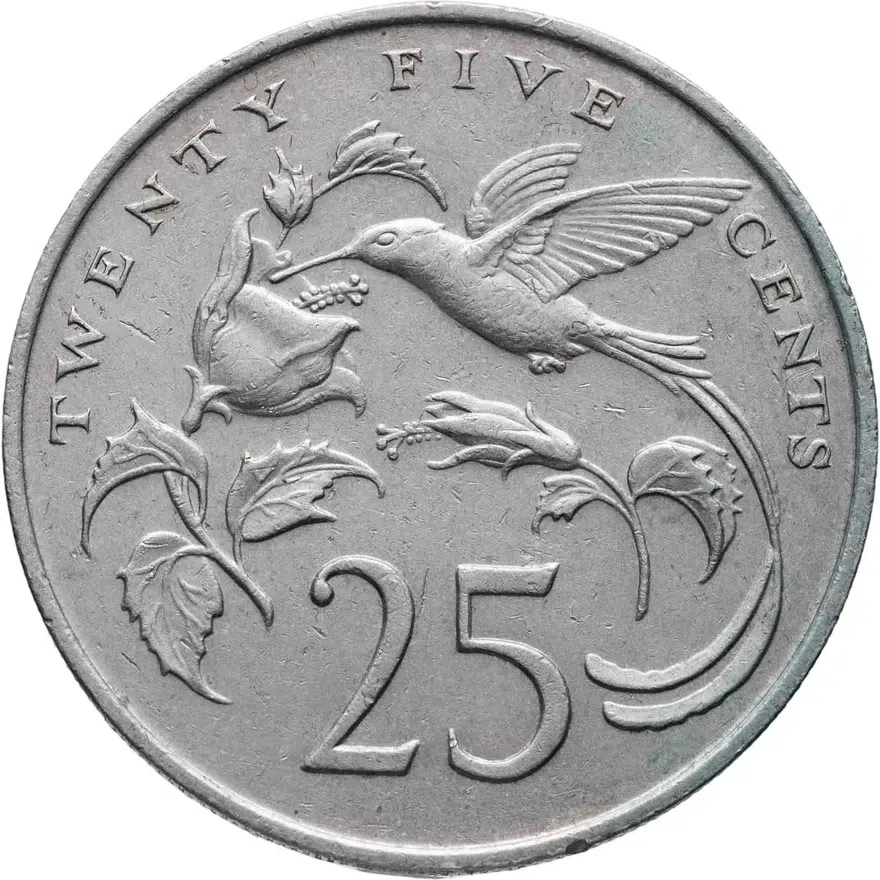 Ямайка 25 центов (cents) 1985