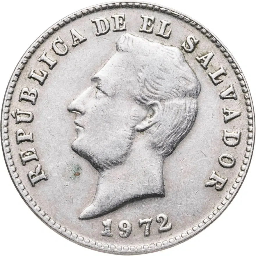 Сальвадор 10 сентаво (centavos) 1972, реверс