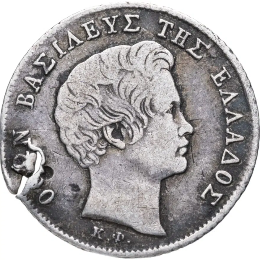Греция 1/4 драхмы (драхмн, drachma) 1833