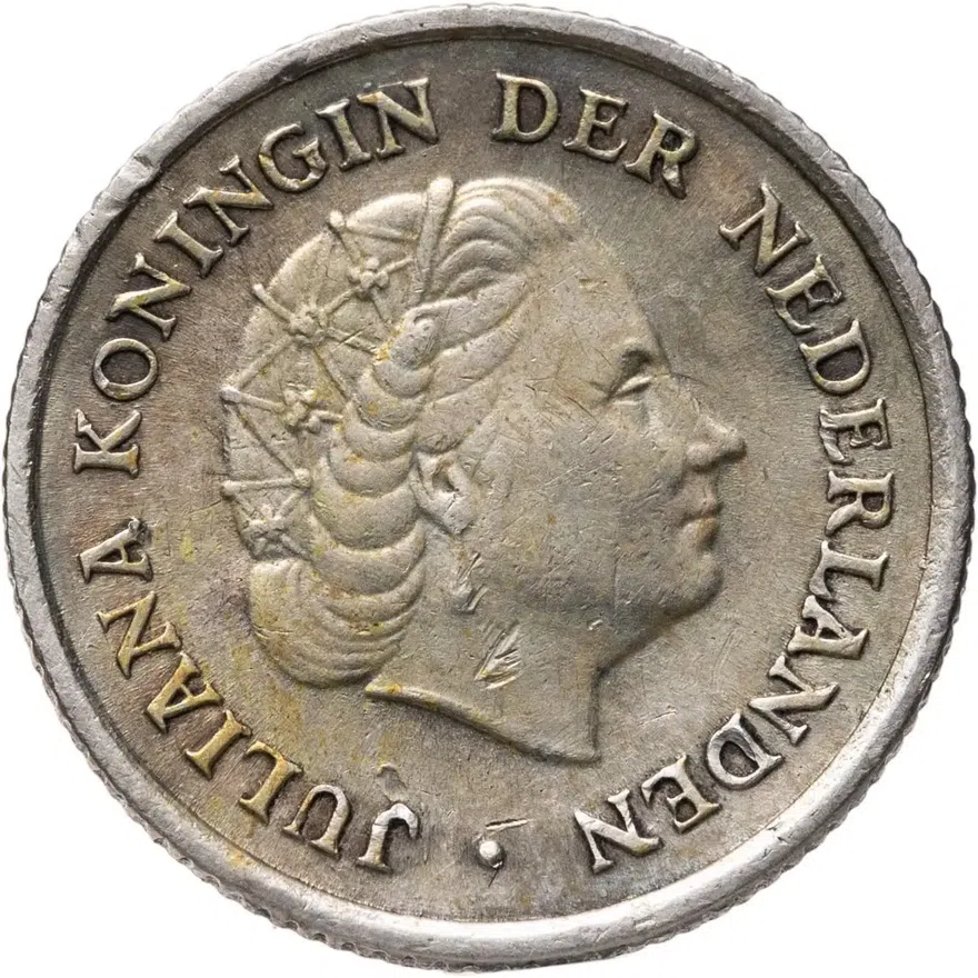 Нидерландские Антильские острова 1/10 гульдена (gulden) 1957, реверс