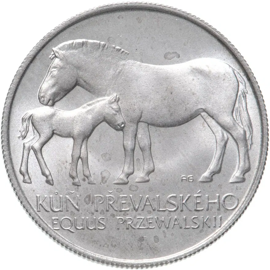 Чехословакия 50 крон (korun) 1987  Лошадь Пржевальского, аверс
