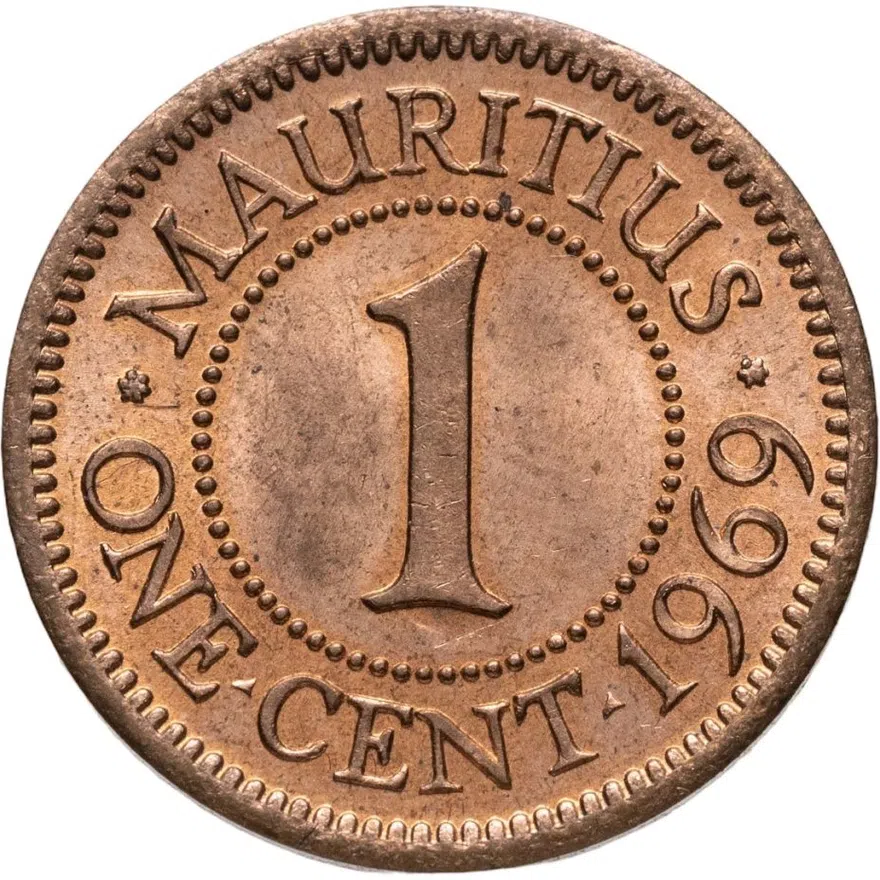 Маврикий 1 цент (cent) 1969