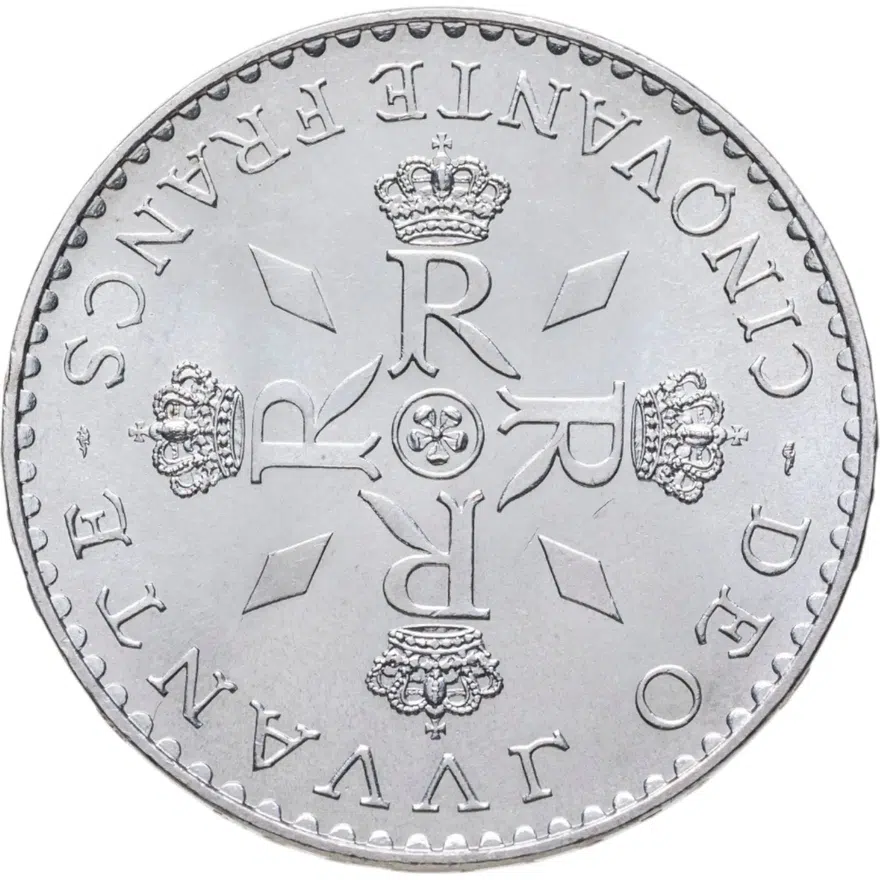 Монако 50 франков (francs) 1974 "25 лет правления Ренье III", реверс