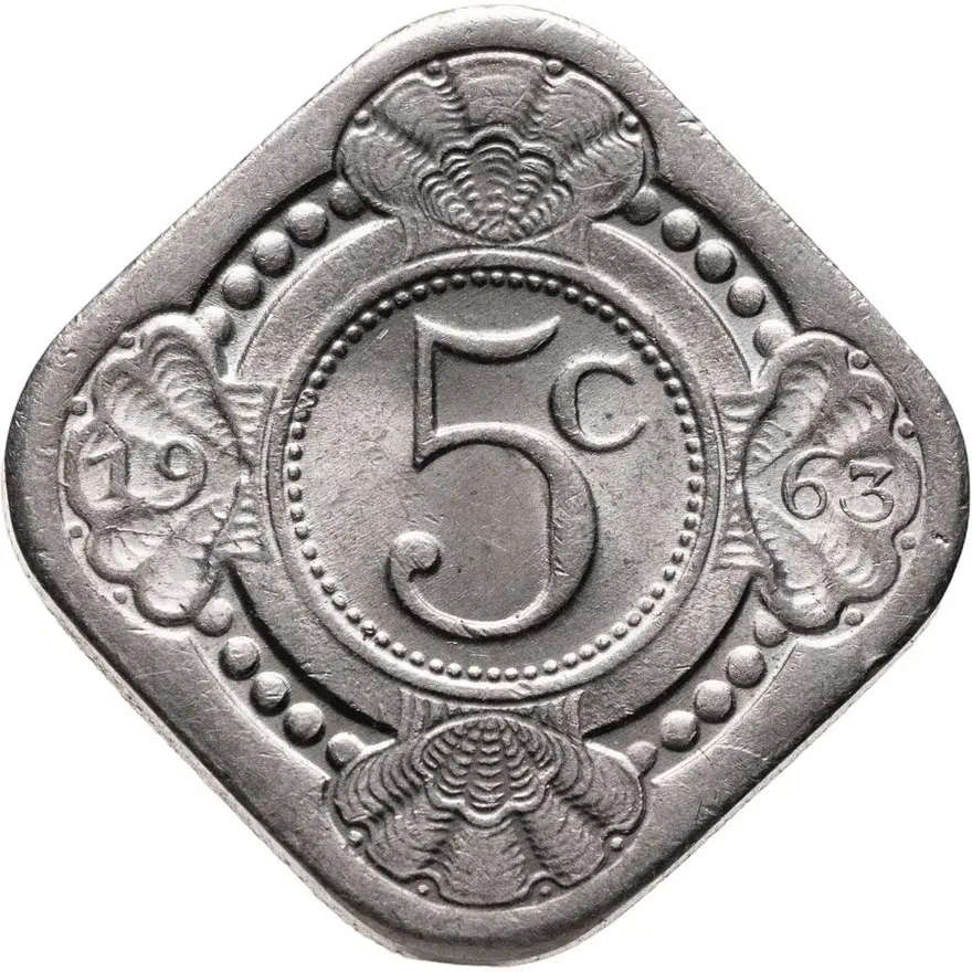 Нидерландские Антильские острова 5 центов (cents) 1963
