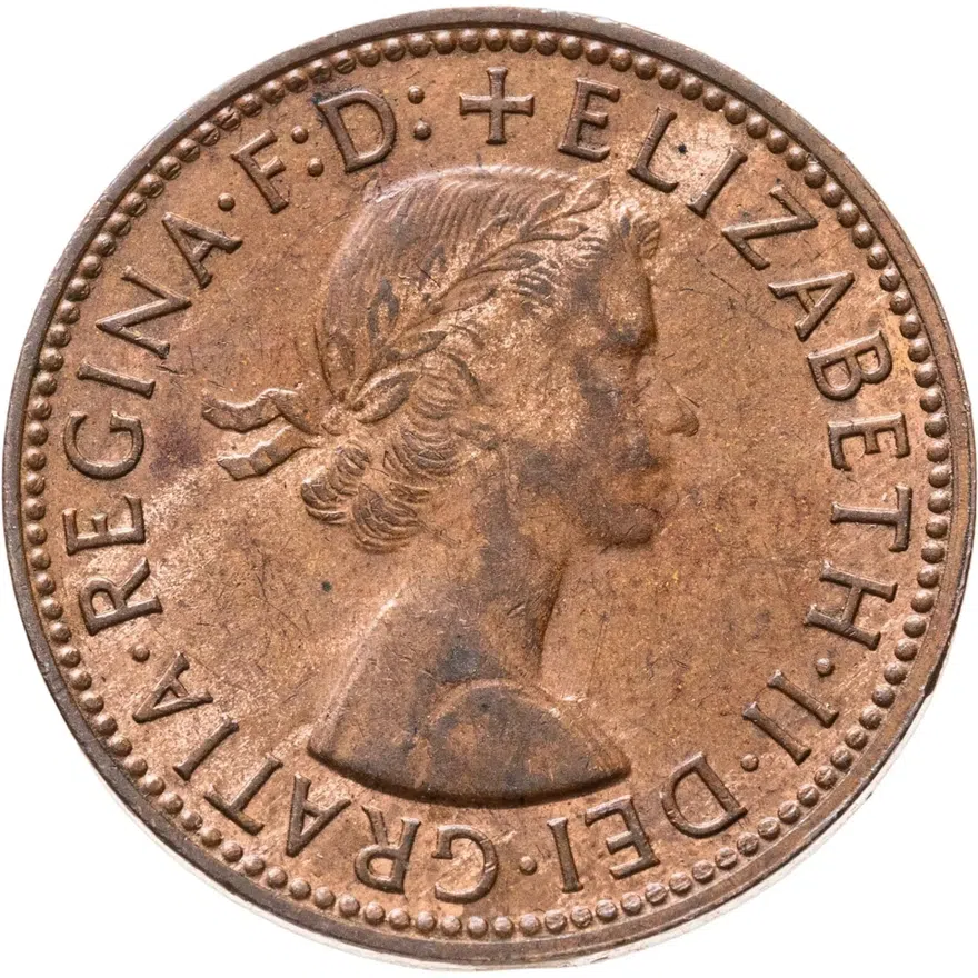Австралия 1/2 пенни (penny) 1962, реверс
