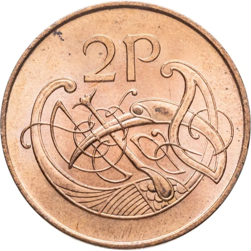 Ирландия 2 пенса (pence) 1975, реверс