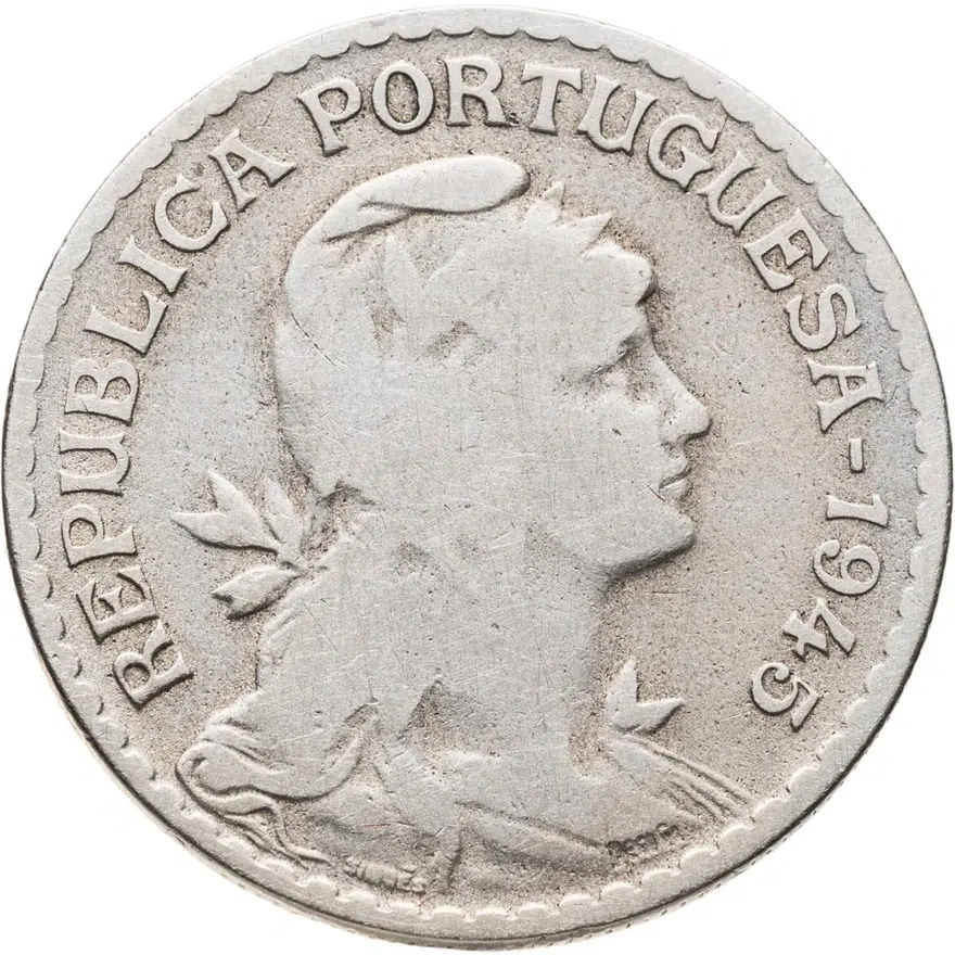 Португалия 1 эскудо (escudo) 1945, реверс