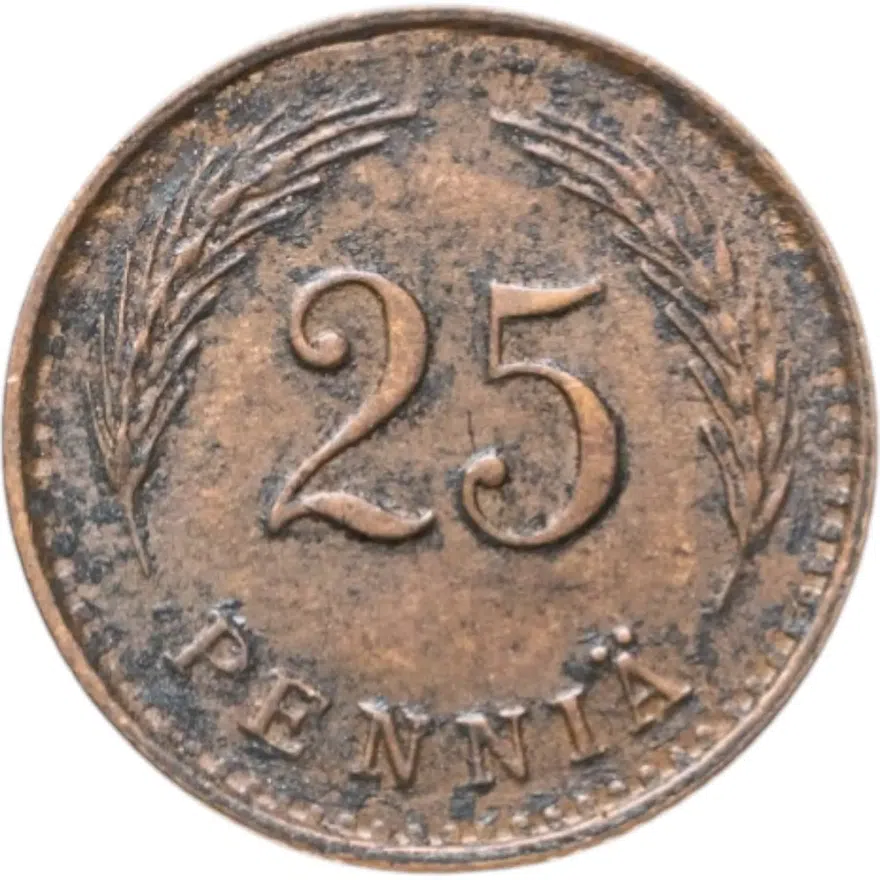 Финляндия 25 пенни (pennia) 1941
