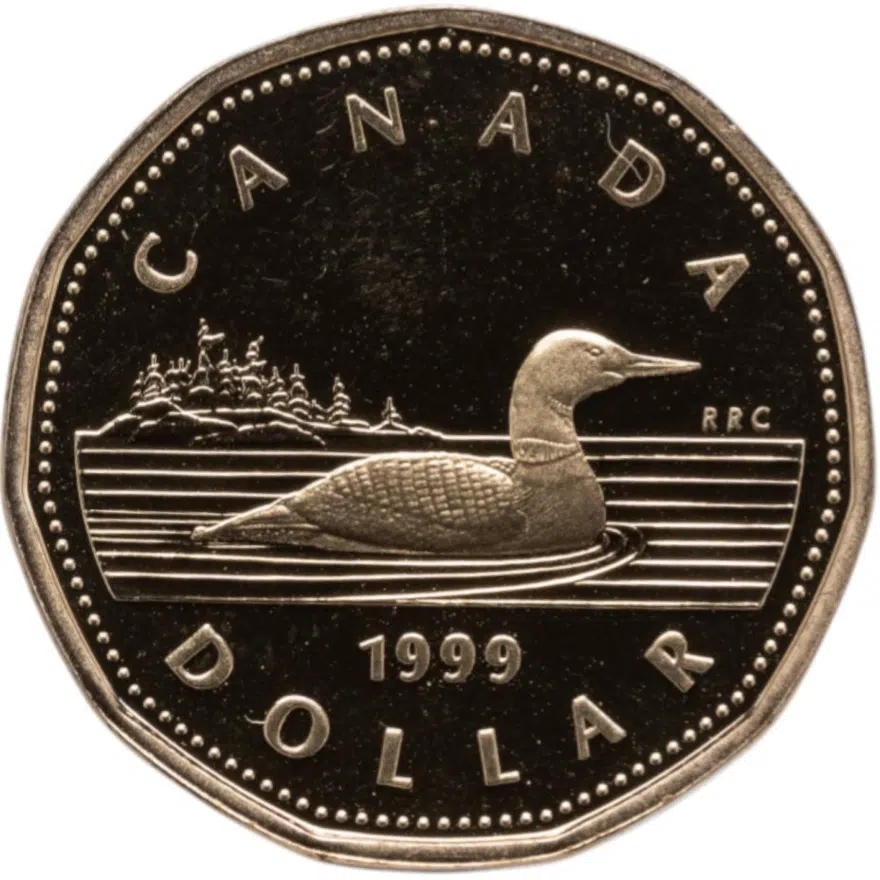 Канада 1 доллар (dollar) 1999, аверс