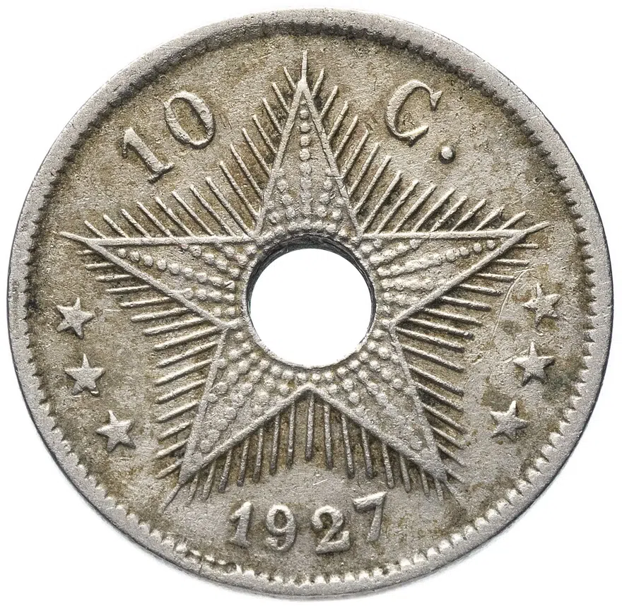 Бельгийское Конго 10 сантимов (centimes) 1927