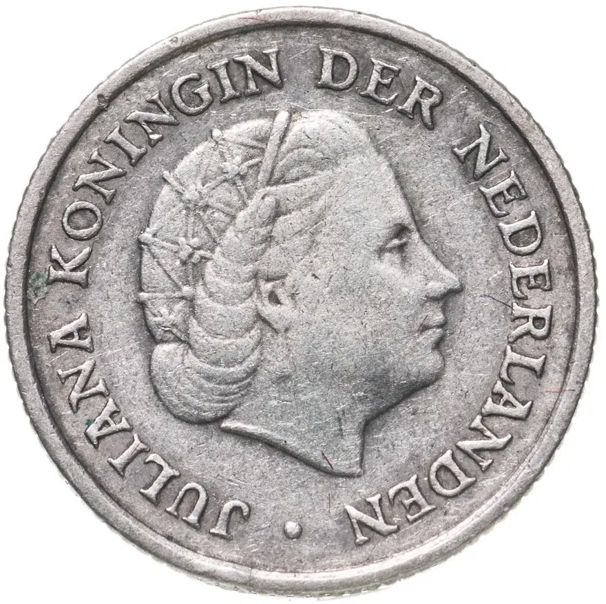 Нидерландские Антильские острова 1/10 гульдена (gulden) 1962, реверс
