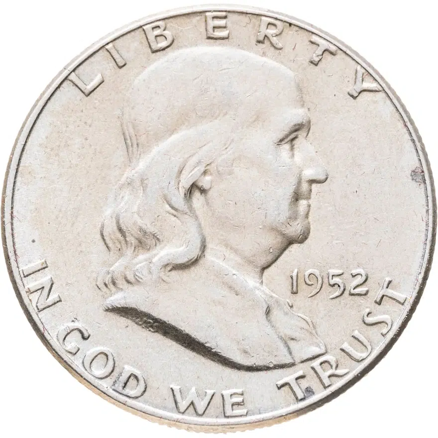 США 50 центов (1/2 доллара, half dollar) 1952