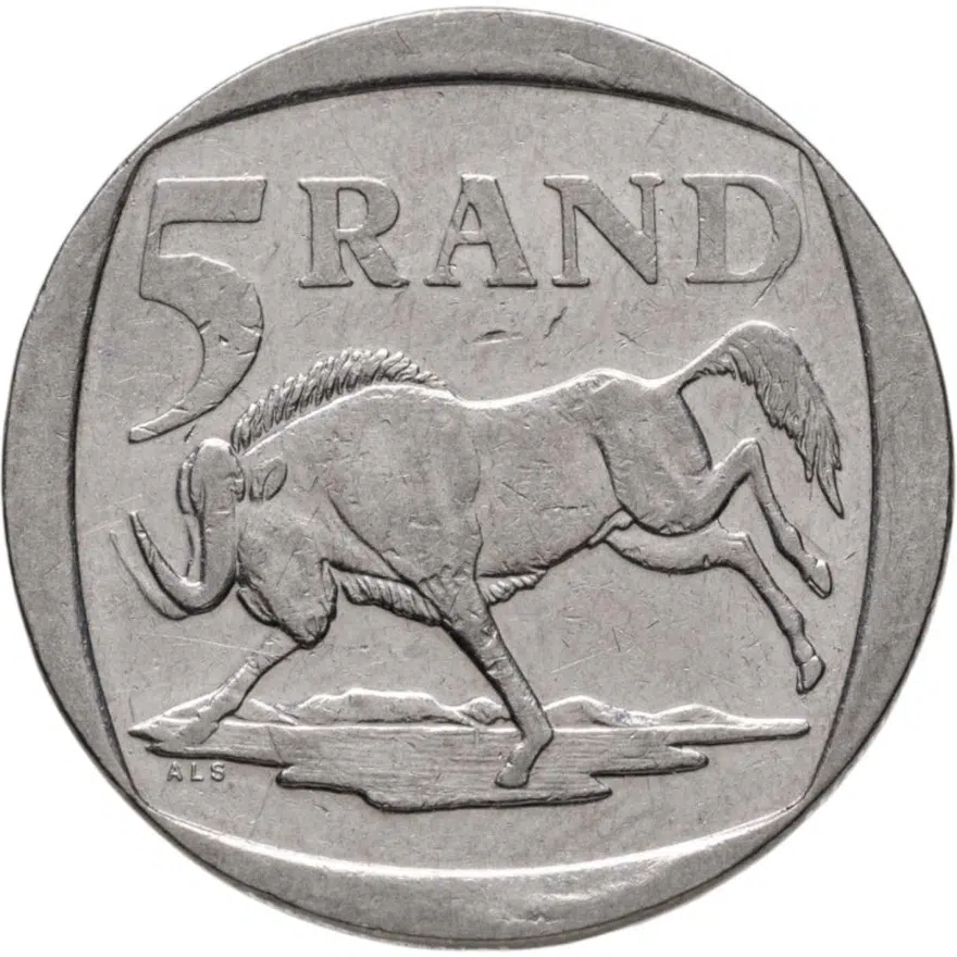 ЮАР 5 рандов (рэндов, rand) 1998
