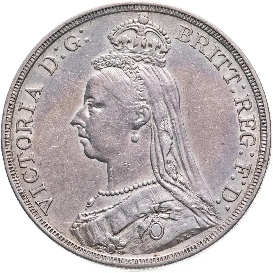 Великобритания 1 крона (crown) 1887, реверс