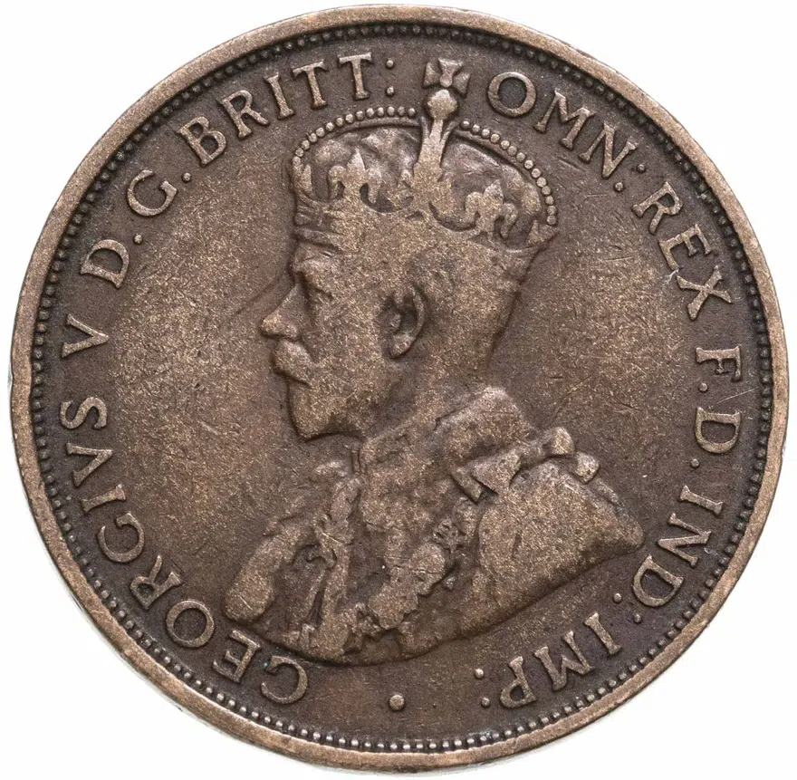 Австралия 1 пенни (penny) 1913, реверс