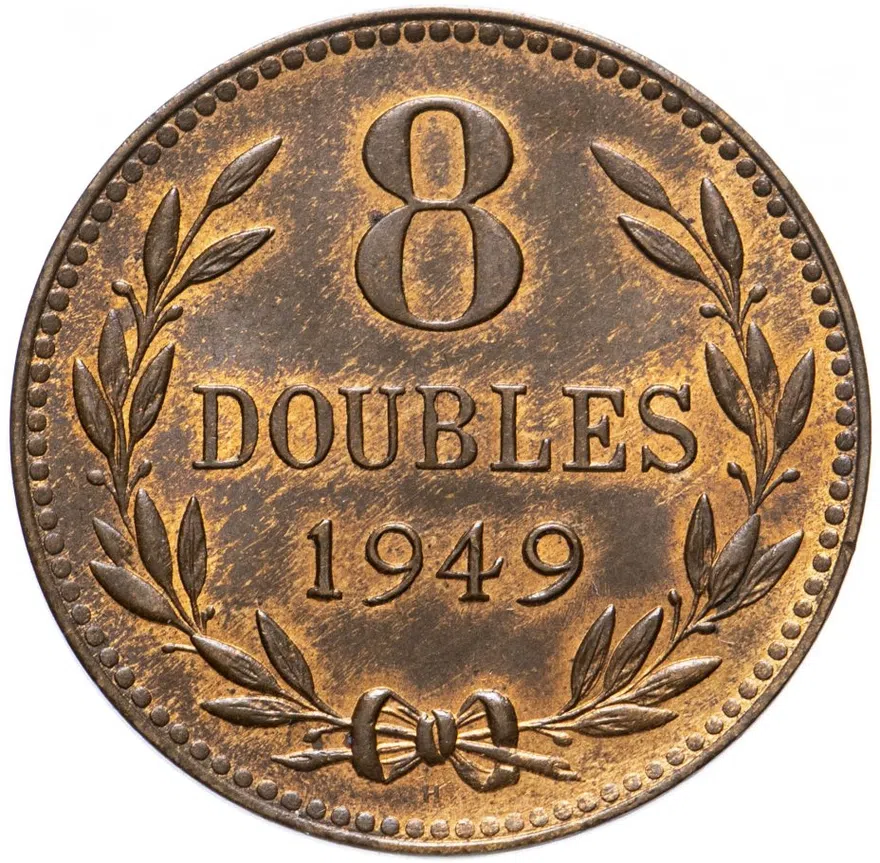 Гернси 8 дублей (doubles) 1949