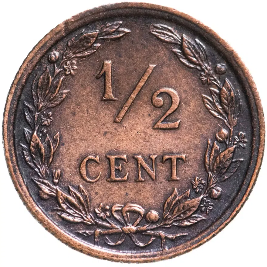Нидерланды 1/2 цента (cent) 1903