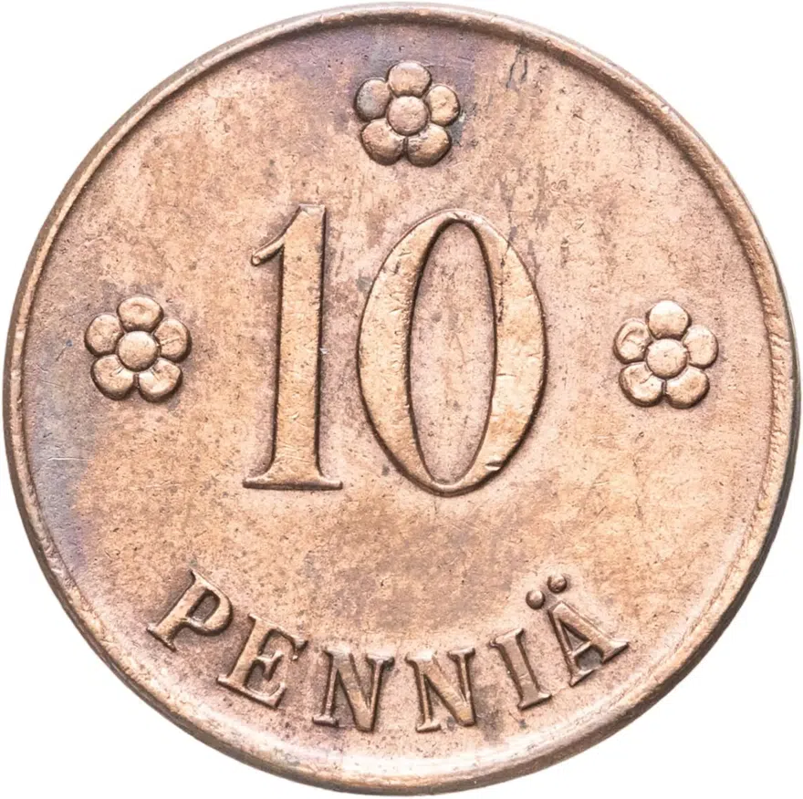 Финляндия 10 пенни (pennia) 1920