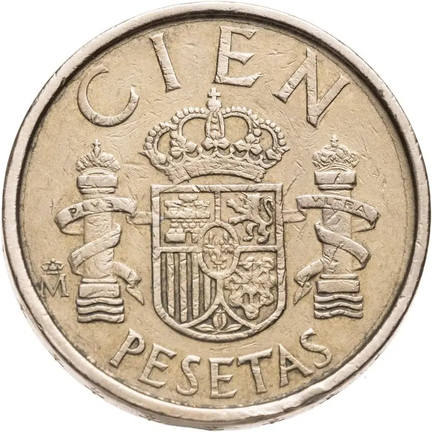 Испания 100 песет (pesetas) 1989, аверс