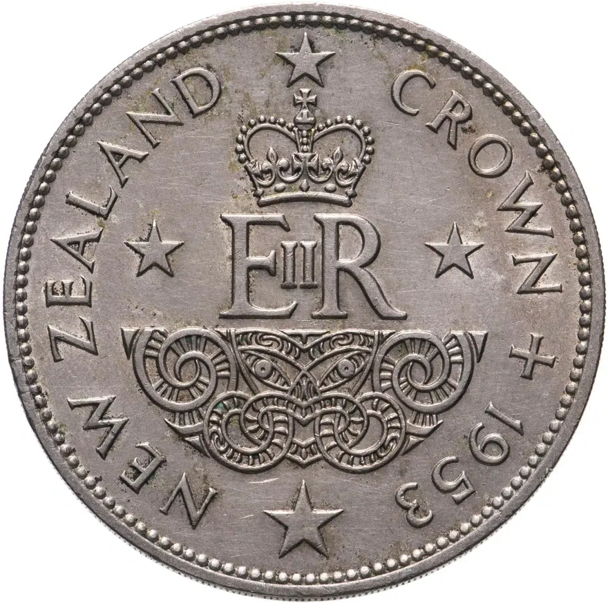 Новая Зеландия 1 крона (crown) 1953, реверс