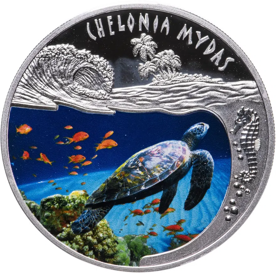 Руанда 500 франков (francs) 2010  Зелёная черепаха (Chelonia mydas), аверс