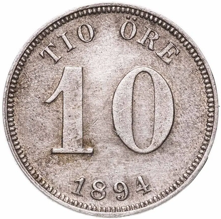 Швеция 10 эре (ore) 1894