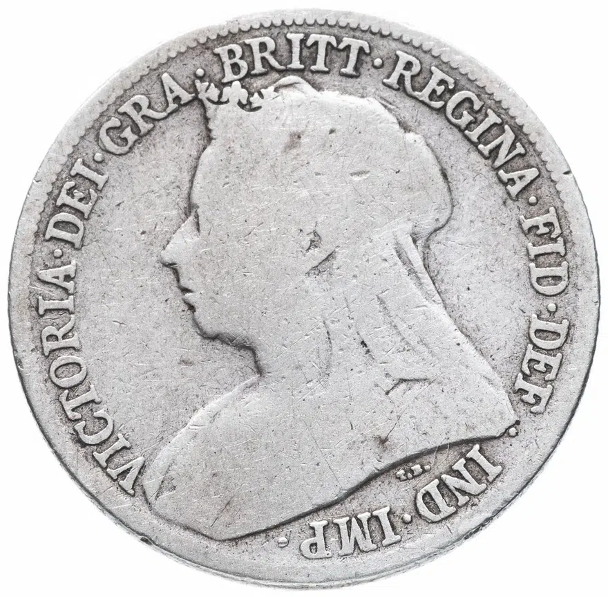 Великобритания 1 шиллинг (shilling) 1899, аверс