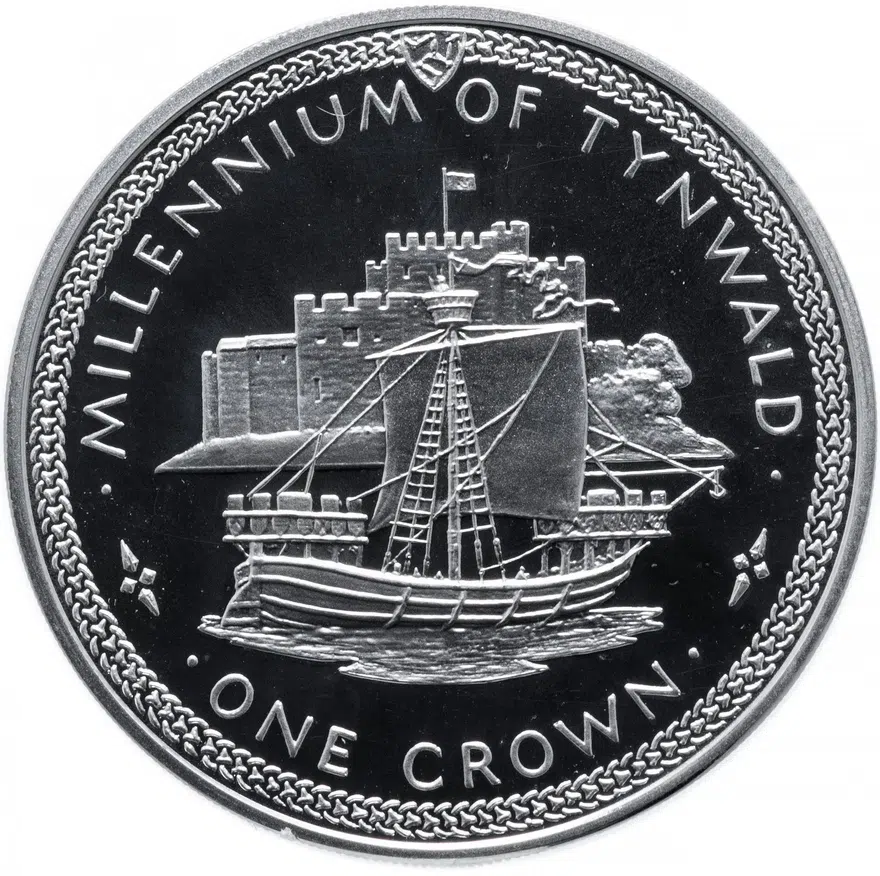 Остров Мэн 1 крона (crown) 1979 "1000 лет Тинвальду - Когг"