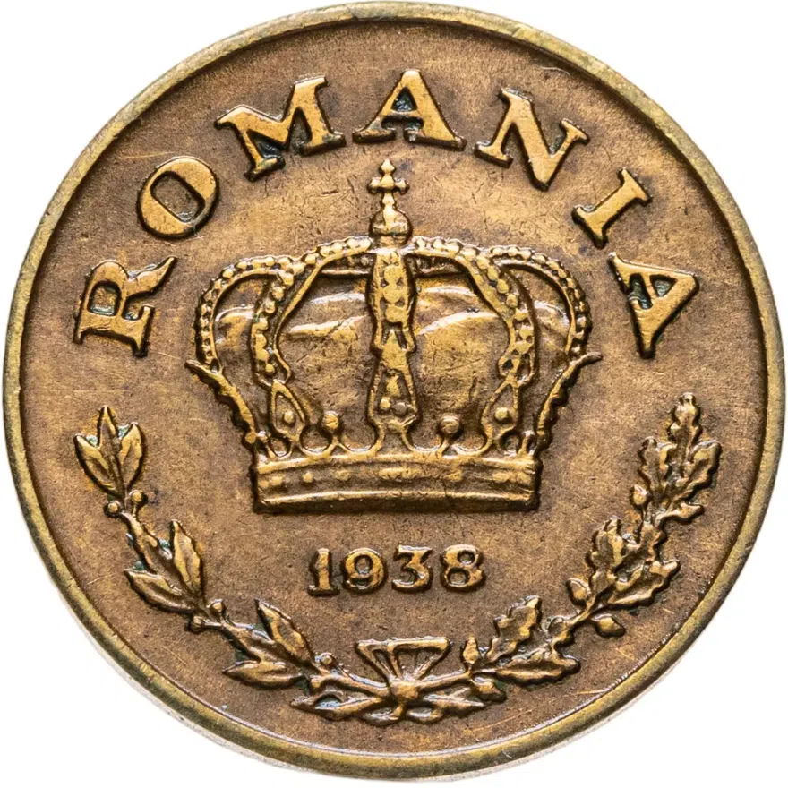 Румыния 1 лей (leu) 1938