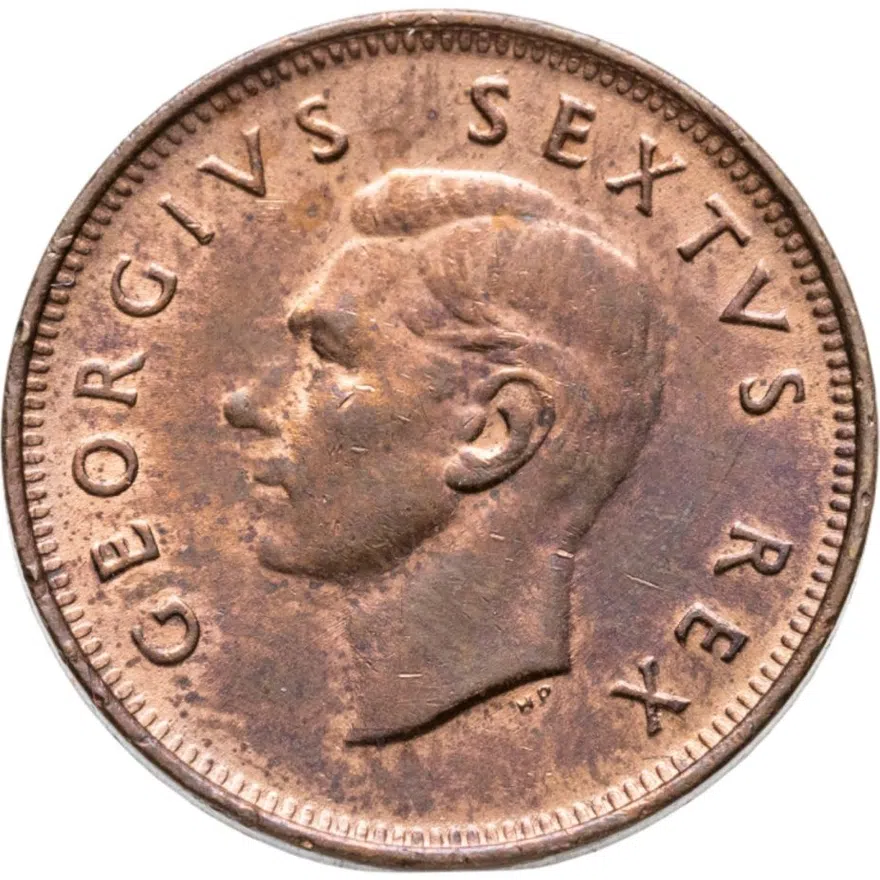 ЮАР 1/4 пенни (penny) 1950