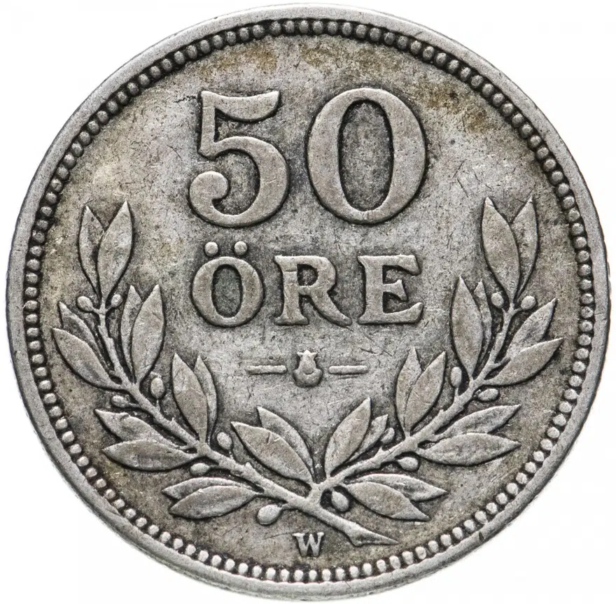 Швеция 50 эре (ore) 1911