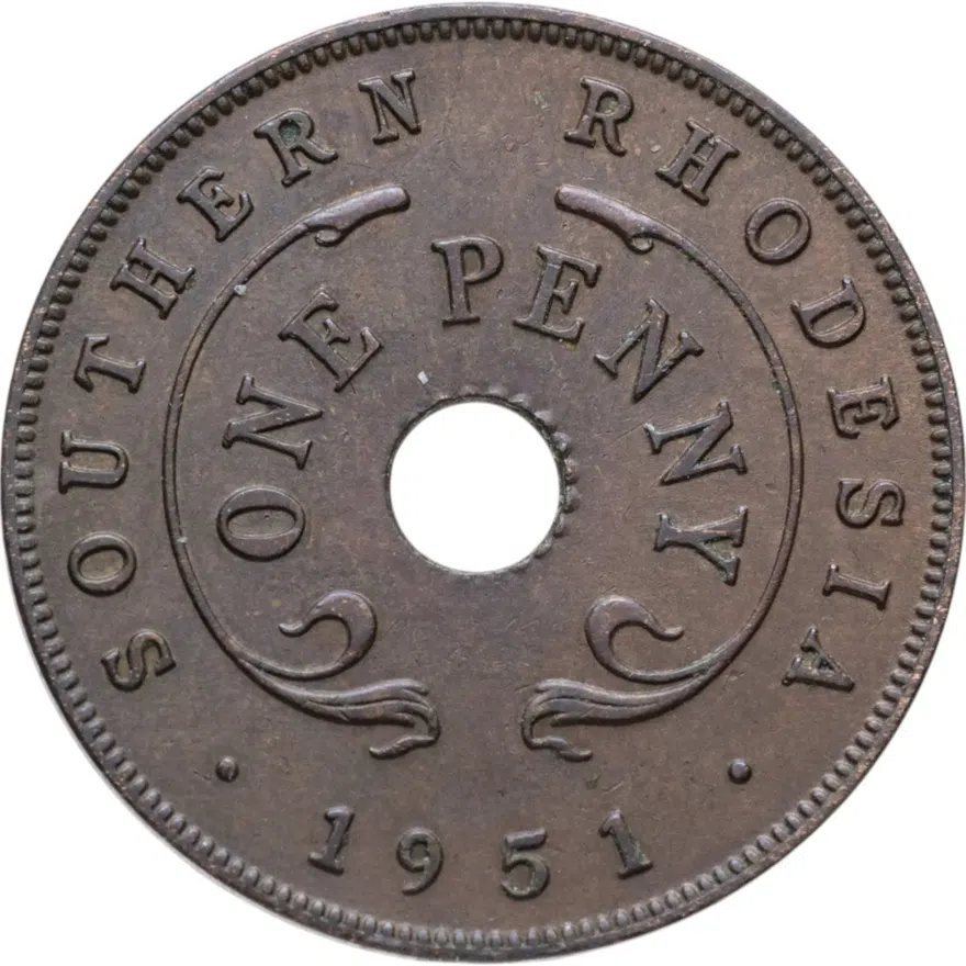 Южная Родезия 1 пенни (penny) 1951