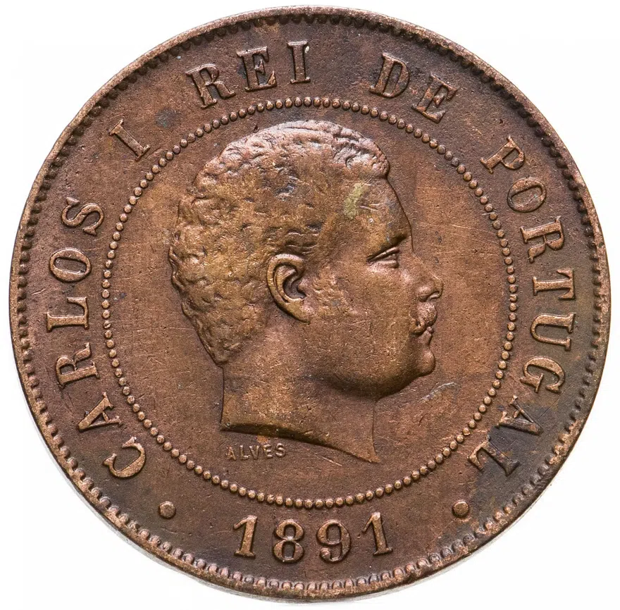 Португалия 20 рейс (reis) 1891