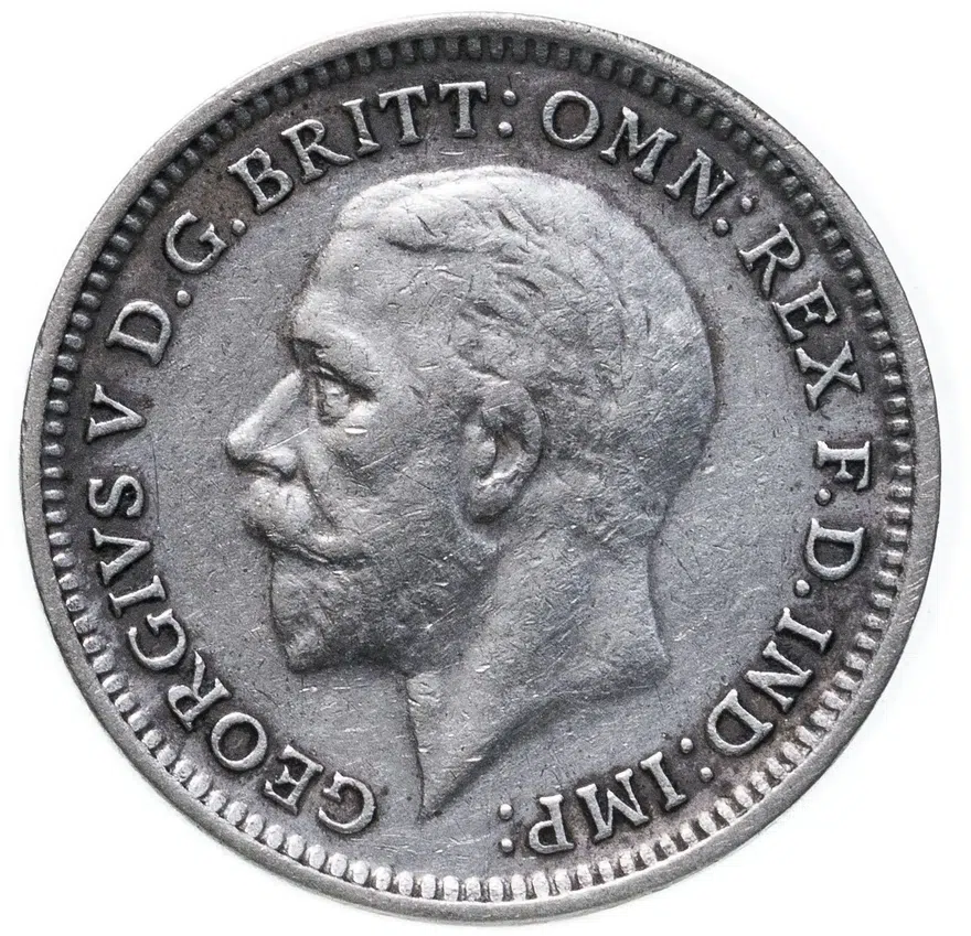 Великобритания 3 пенса 1928, реверс