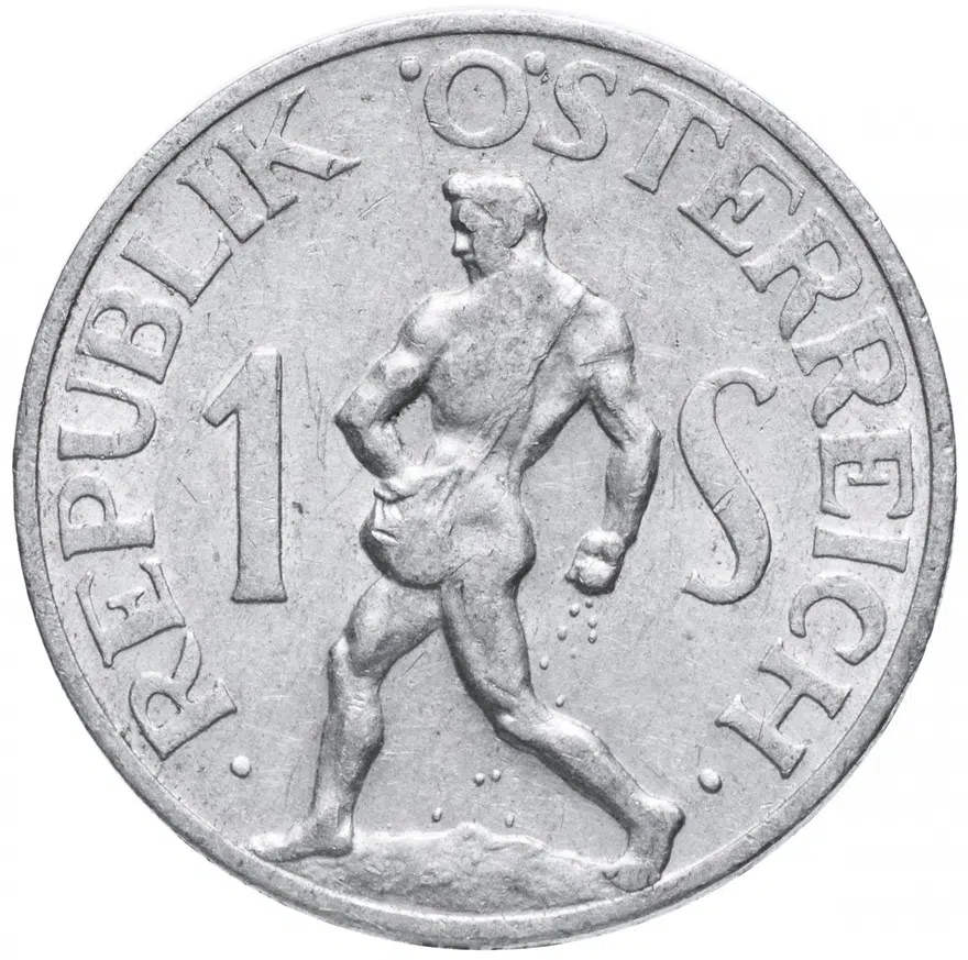 Австрия 1 шиллинг (shilling) 1952