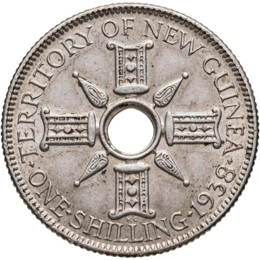 Новая Гвинея 1 шиллинг (shilling) 1938, реверс