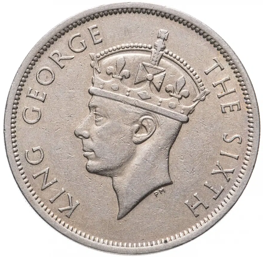 Южная Родезия 1/2 кроны (crown) 1951, реверс