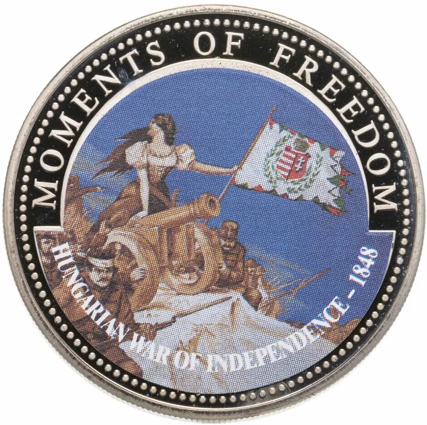 Либерия 10 долларов (dollars) 2001  Мгновения свободы - Венгерская война за независимость
