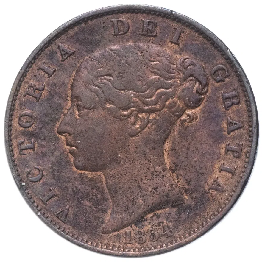 Великобритания 1 пенни (penny) 1854, реверс