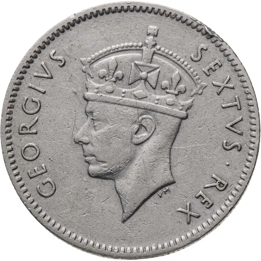 Британская Восточная Африка 50 центов (cents) 1949, реверс