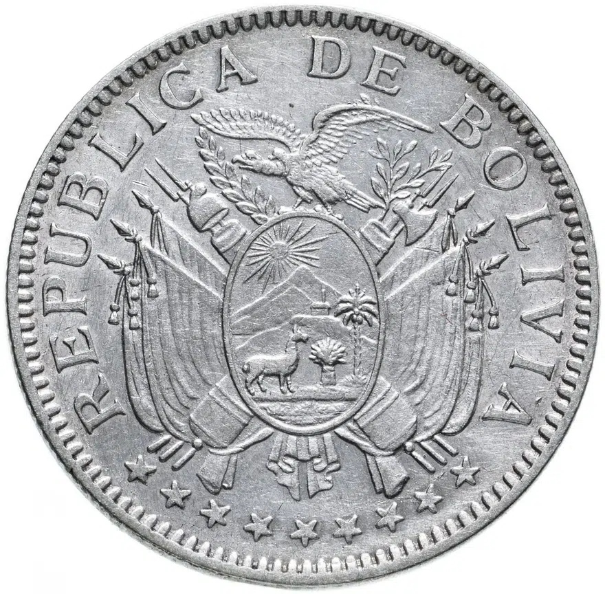 Боливия 50 сентаво 1909