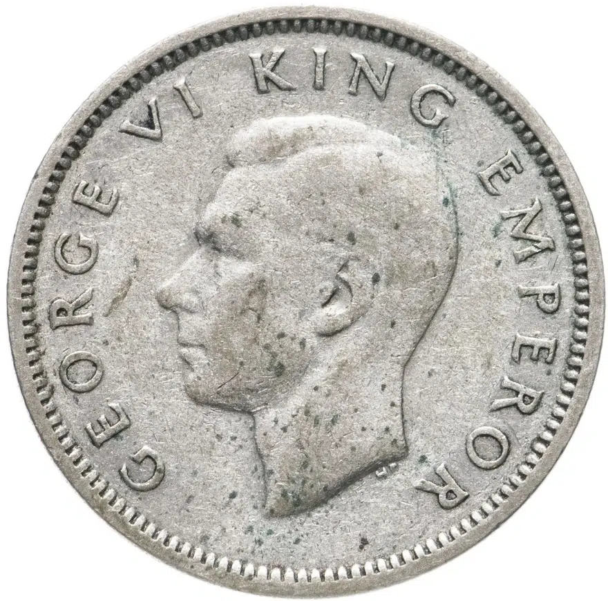 Новая Зеландия 6 пенсов (pence) 1940, реверс