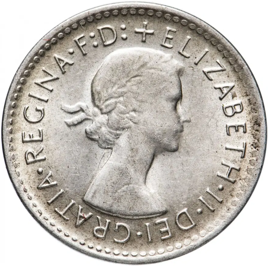 Австралия 3 пенса (pence) 1962, аверс
