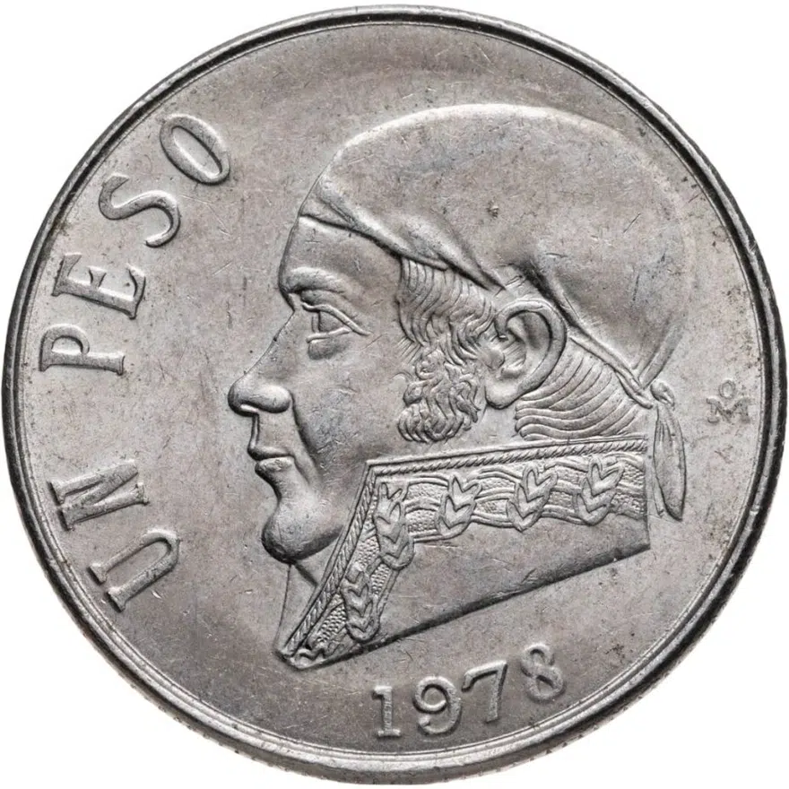 Мексика 1 песо (peso) 1978, аверс